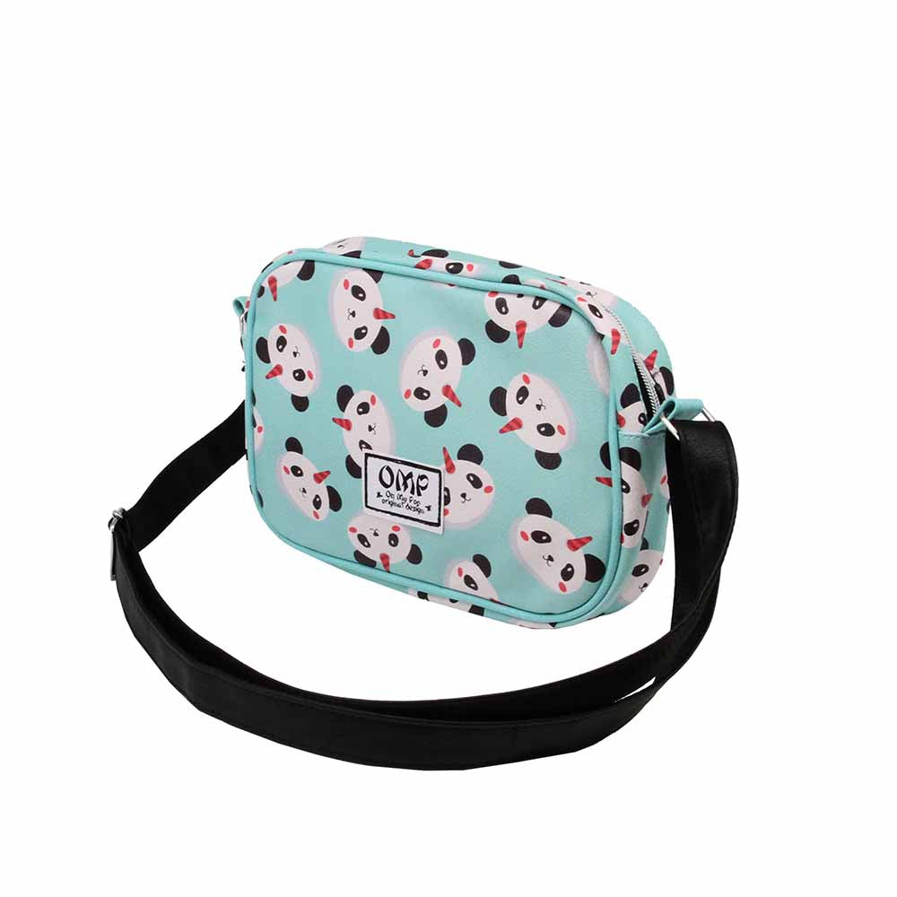 Sac à Bandoulière Rectangulaire Oh My Pop! « Pandicorn Turquesa »