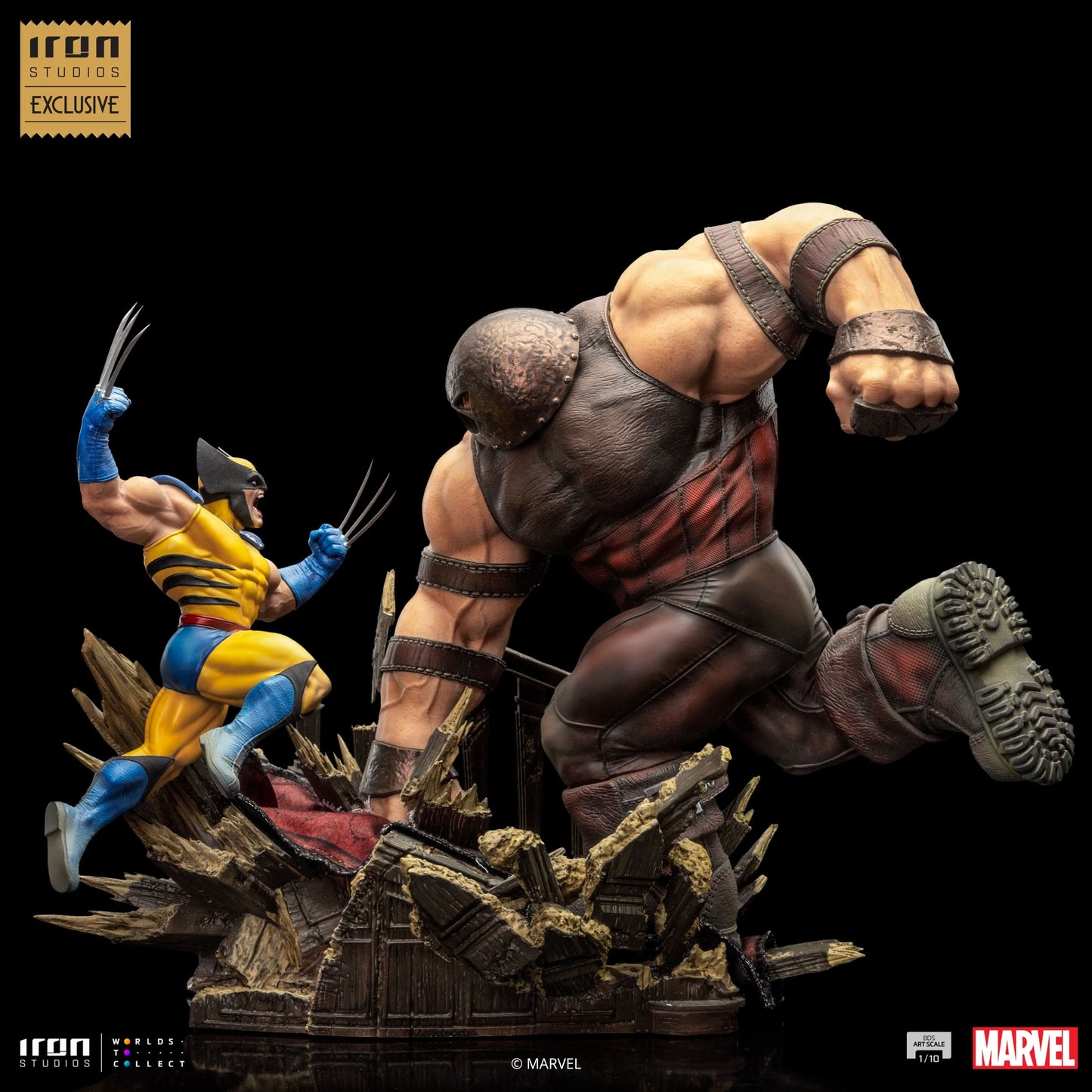 Wolverine vs Juggernaut Statue - X-Men - Art Scale 1/10 - Iron Studios