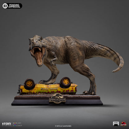 Pre-Order - T-Rex Attack Statue - Jurassic Park - Icons - Iron Studios