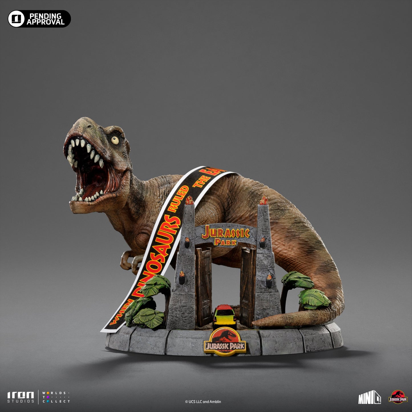 Deluxe T-Rex Statue - Jurassic Park - Minico - Iron Studios