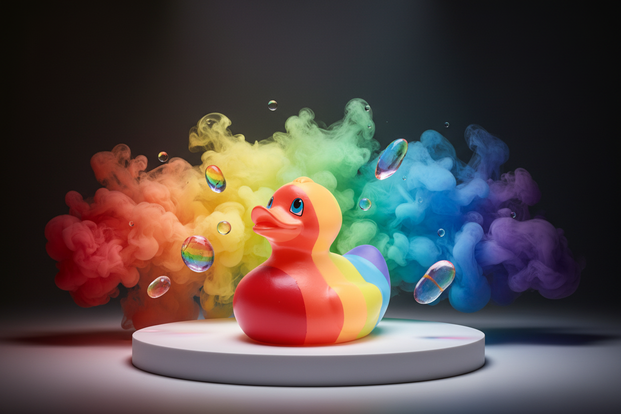 Regenboog Eend
