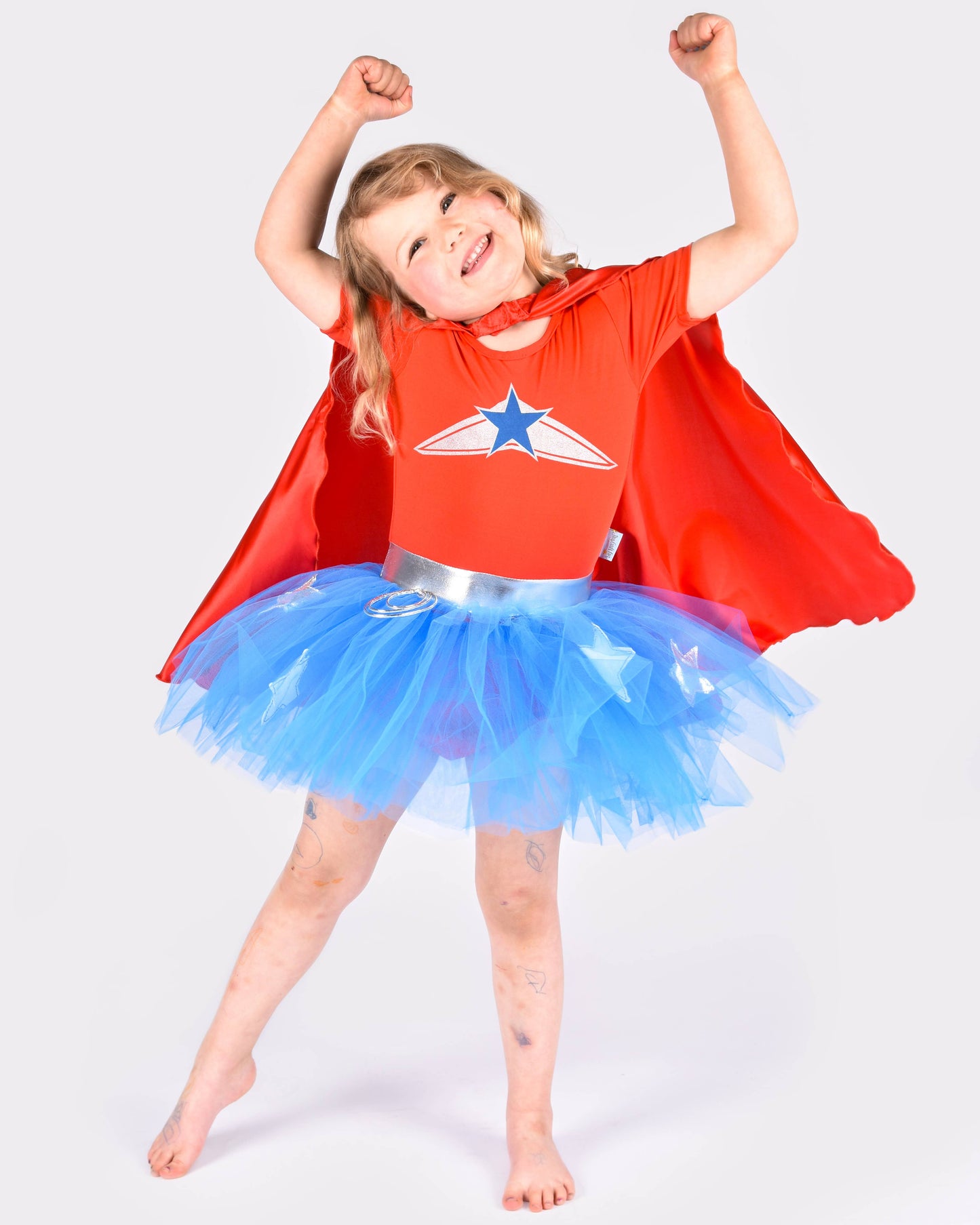 Super Wondergirl with Cape 110-116 cm 4-6 years