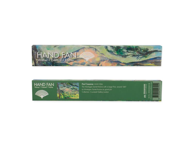 Éventail en bambou « La Montagne Sainte-Victoire » de Cézanne