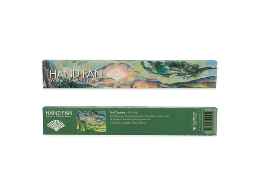 Bamboo fan "Mont Sainte-Victoire" by Cézanne