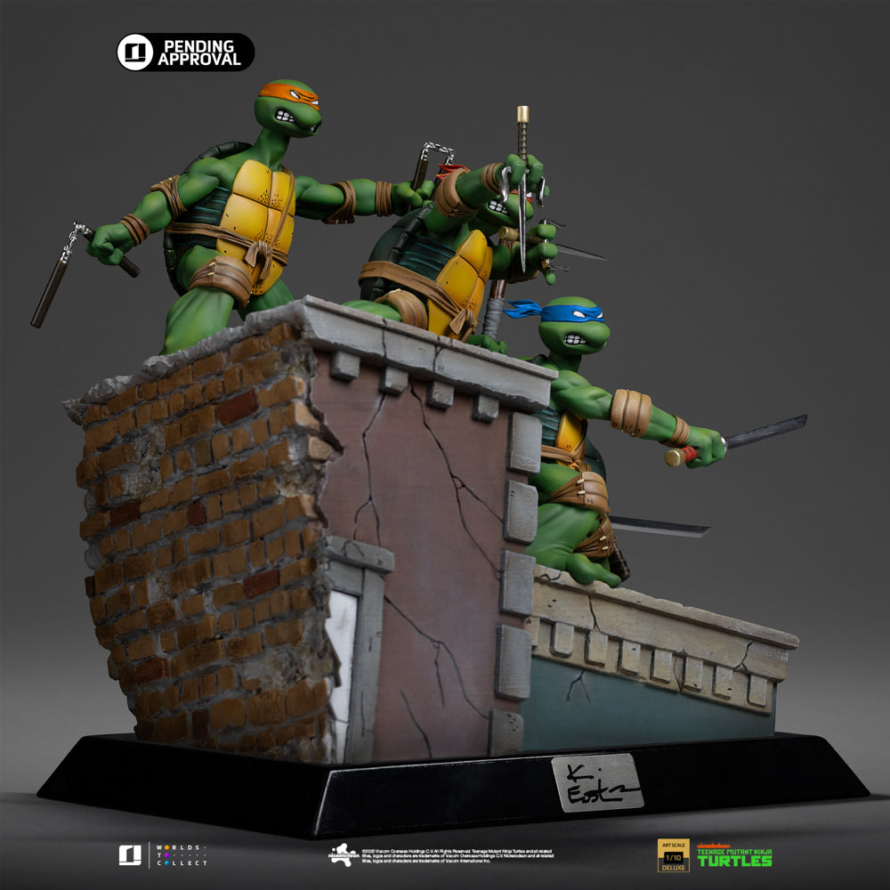 Pre-Order - TMNT 1st Cover Set Statue (Signed Version) - Teenage Mutant Ninja Turtles - Art Scale 1/10 - Iron Studios
