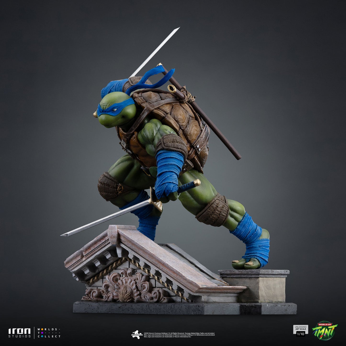 Pre-Order - Leonardo Unleashed Statue - Teenage Mutant Ninja Turtles - Art Scale 1/10 - Iron Studios