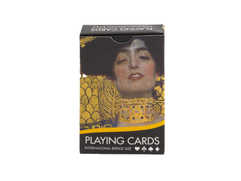 Deck of 56 Bridge playing cards featuring Gustav Klimt's painting, Judith