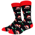 Christmas Pug Socks