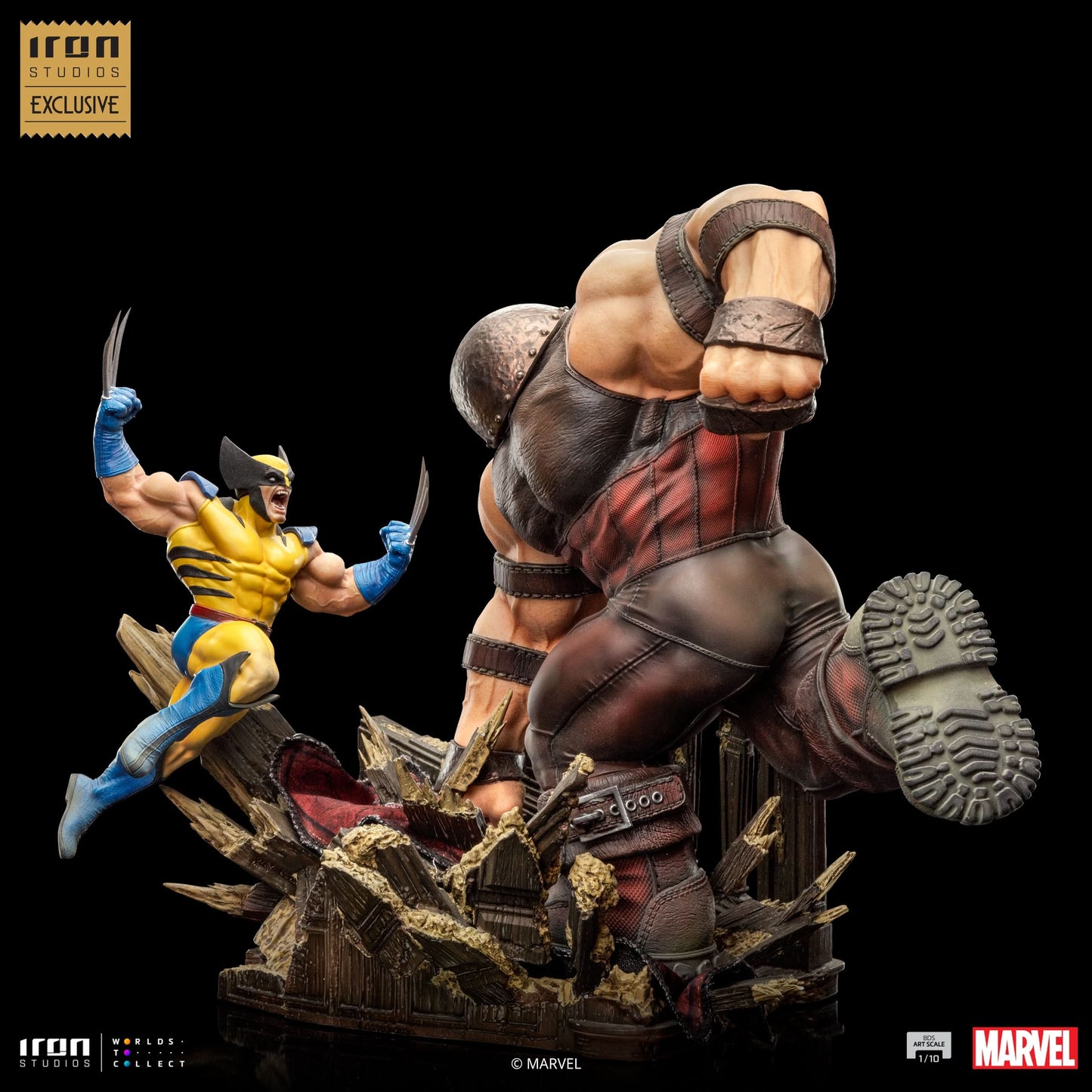 Wolverine vs Juggernaut Statue - X-Men - Art Scale 1/10 - Iron Studios