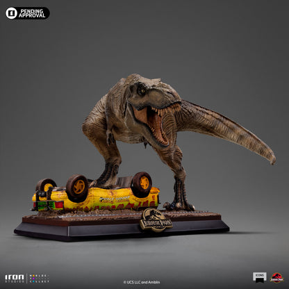 Pre-Order - T-Rex Attack Statue - Jurassic Park - Icons - Iron Studios