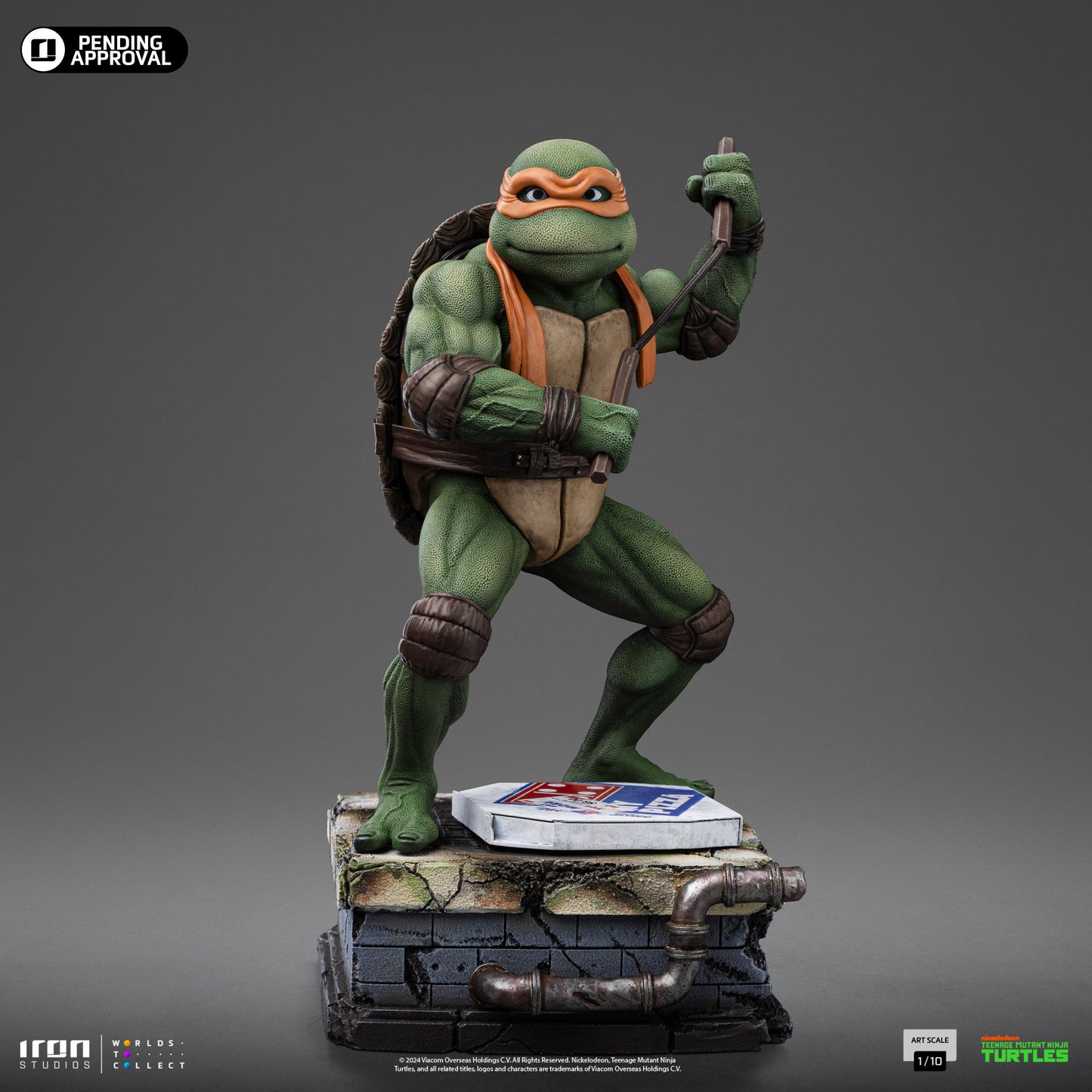 Michelangelo Statue - TMNT Movie - Art Scale 1/10 - Iron Studios