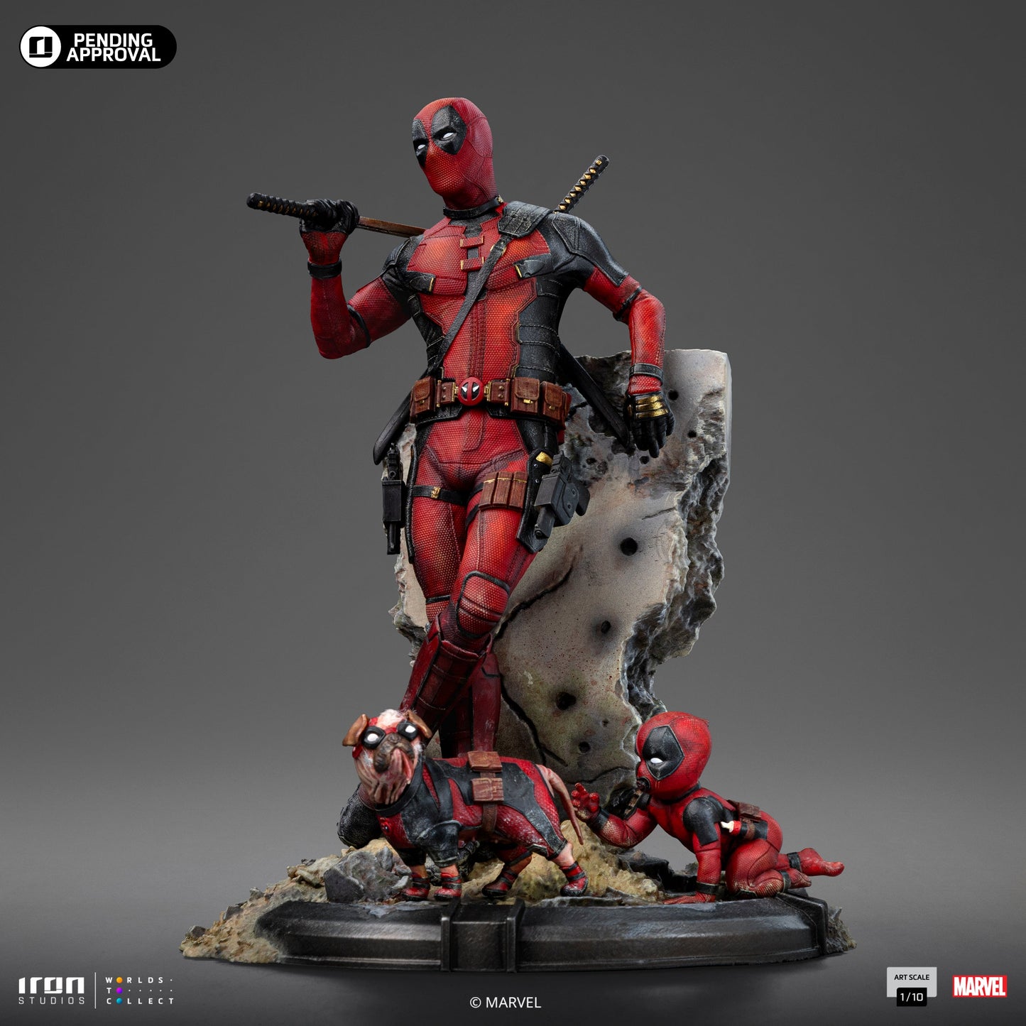 Deadpool Statue - Deadpool & Wolverine - Art Scale 1/10 - Iron Studios