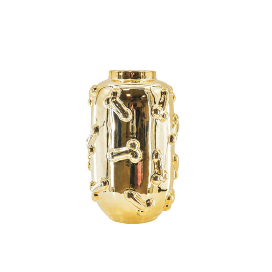 Vase - Dick - Ceramic - Gold - 17x17x27cm