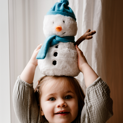 Warmies Pluche Sneeuwpop Warmwaterkruik