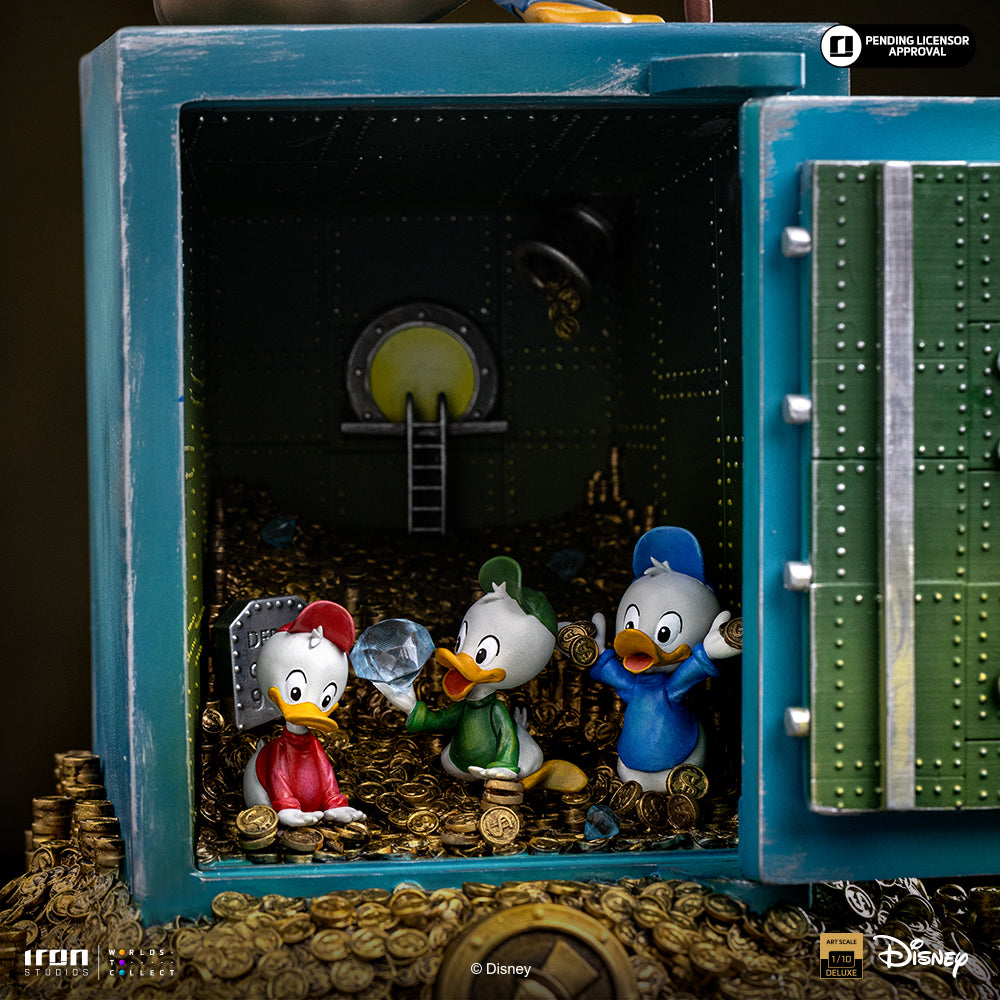 Pre-Order - Uncle Scrooge McDuck and Nephews Statue - Duck Tales - Art Scale 1/10 - Iron Studios