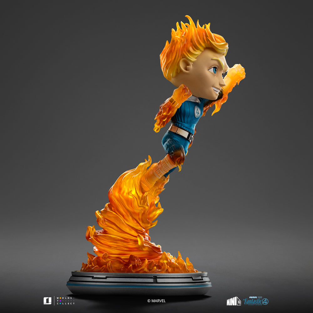 Human Torch Statue (Blue Suit Variant) - Fantastic Four - Minico - Iron Studios