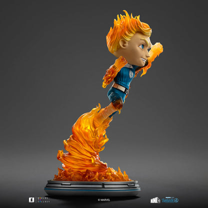Human Torch Statue (Blue Suit Variant) - Fantastic Four - Minico - Iron Studios