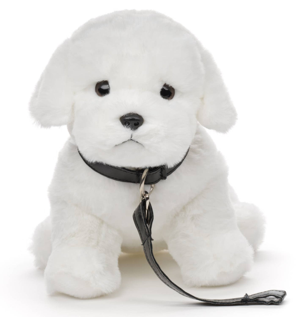 Maltese dog plush with leash