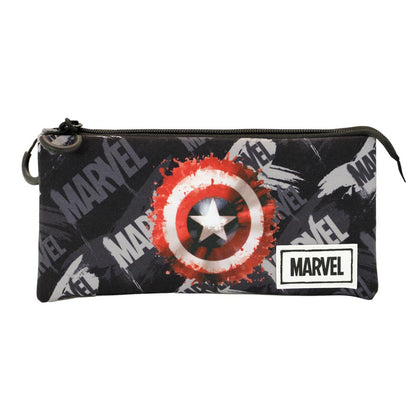 Trousse Triple FAN Marvel Captain America « Scratches »