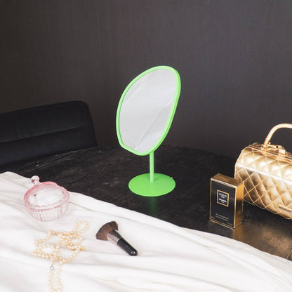 Miroir de maquillage - Rond - Vert - 16,5x12x31,5cm