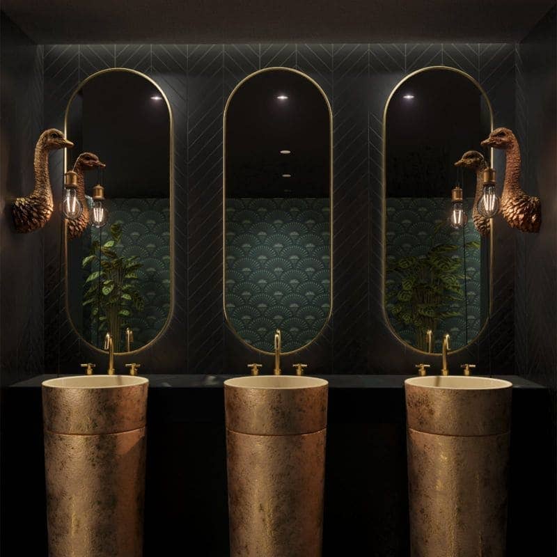 Applique murale Baby FJ, or, 10 x 15 x 35 cm, E27, câble de 2 m