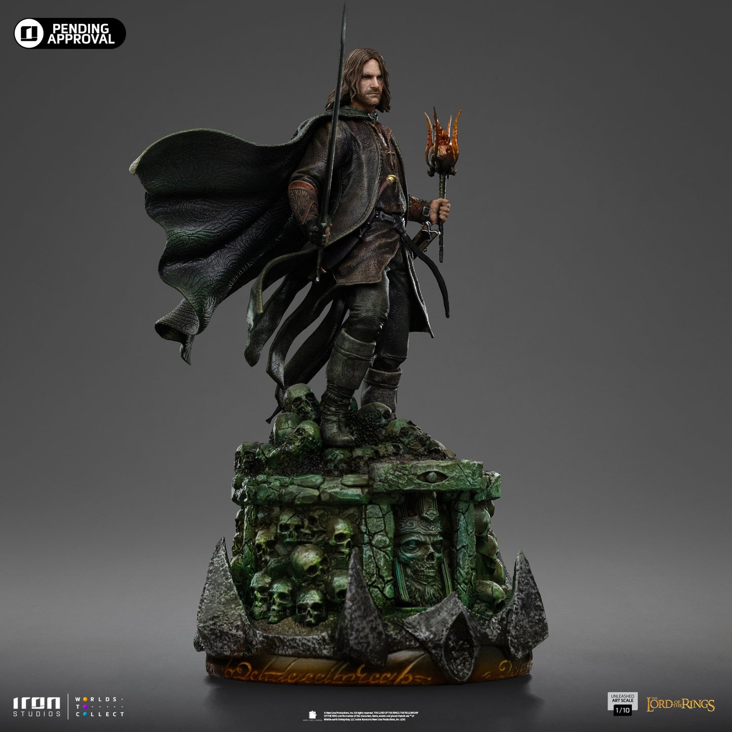 Aragorn Unleashed Statue - The Lord of the Rings - Art Scale 1/10 - Iron Studios