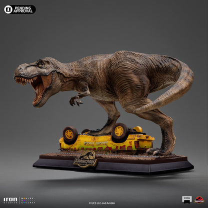Pre-Order - T-Rex Attack Statue - Jurassic Park - Icons - Iron Studios