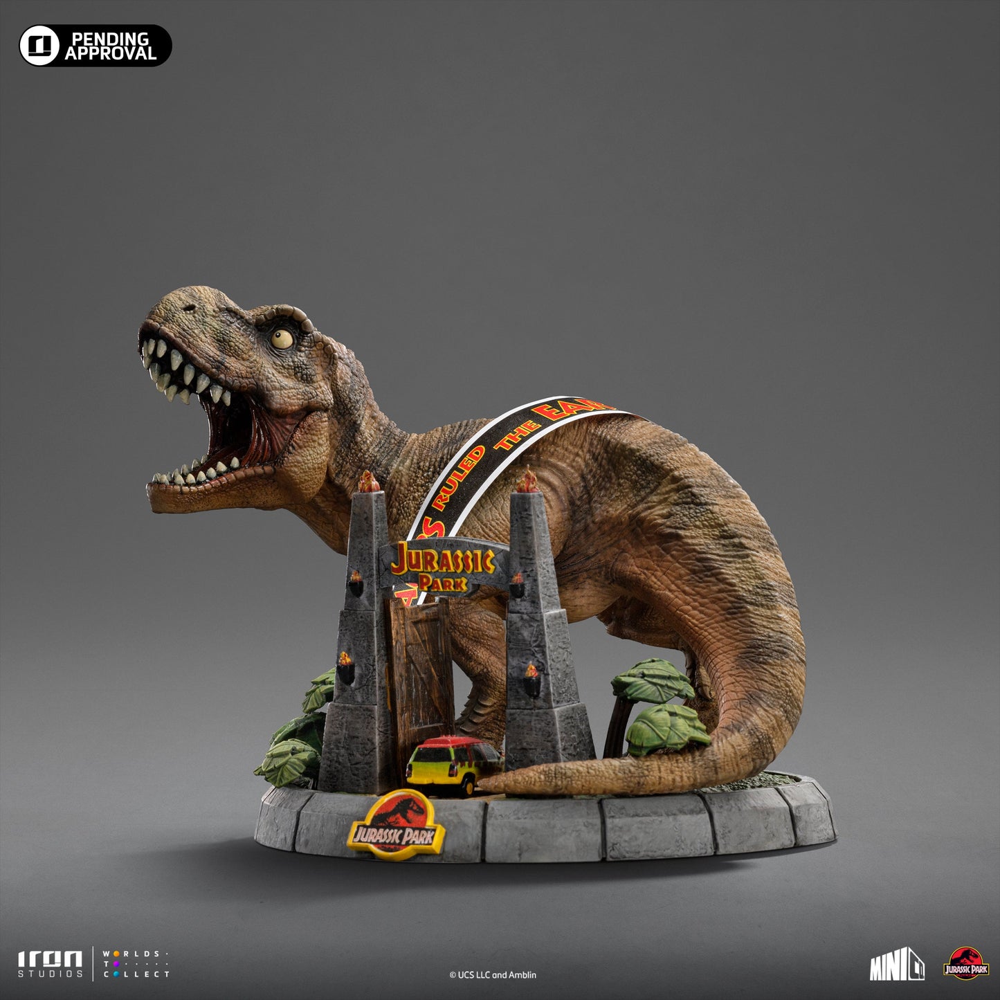 Deluxe T-Rex Statue - Jurassic Park - Minico - Iron Studios
