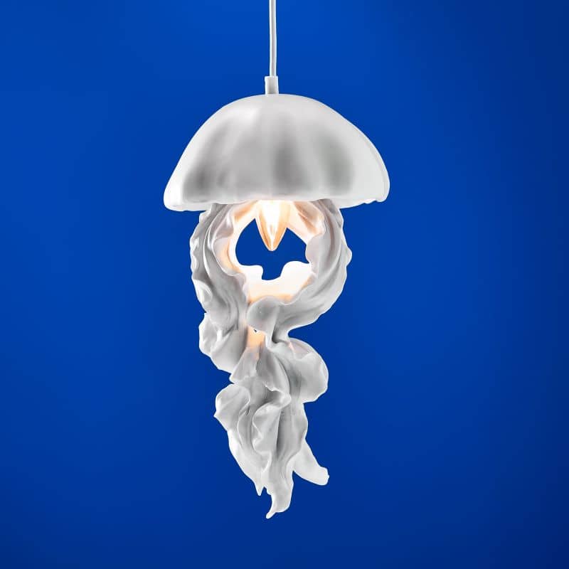 Plafonnier Ava, Blanc, 22,5 x 21,5 x 42 cm