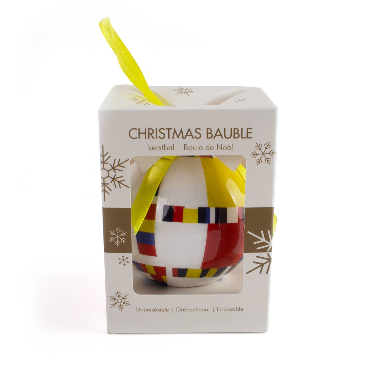 Unbreakable Mondrian Boogie Woogie Christmas Ornament
