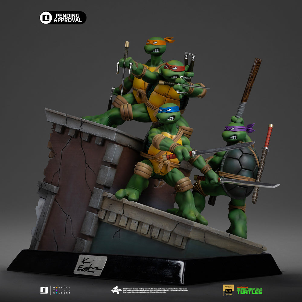Pre-Order - TMNT 1st Cover Set Statue (Signed Version) - Teenage Mutant Ninja Turtles - Art Scale 1/10 - Iron Studios