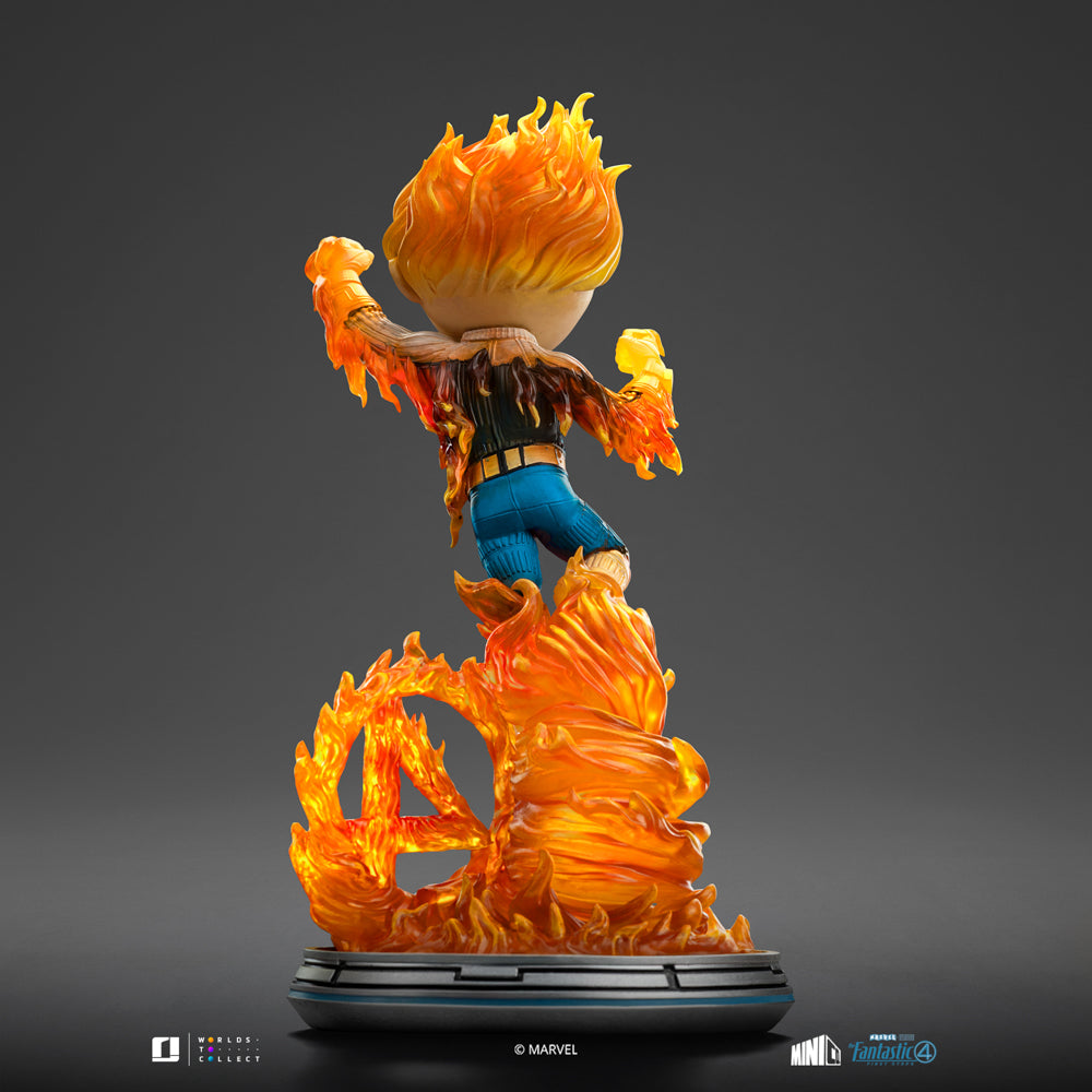 Human Torch Statue (Blue Suit Variant) - Fantastic Four - Minico - Iron Studios