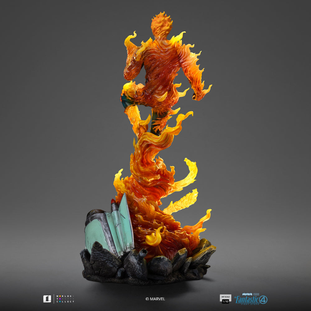 Human Torch Statue (Blue Suit Variant) - Fantastic Four - Art Scale 1/10 - Iron Studios