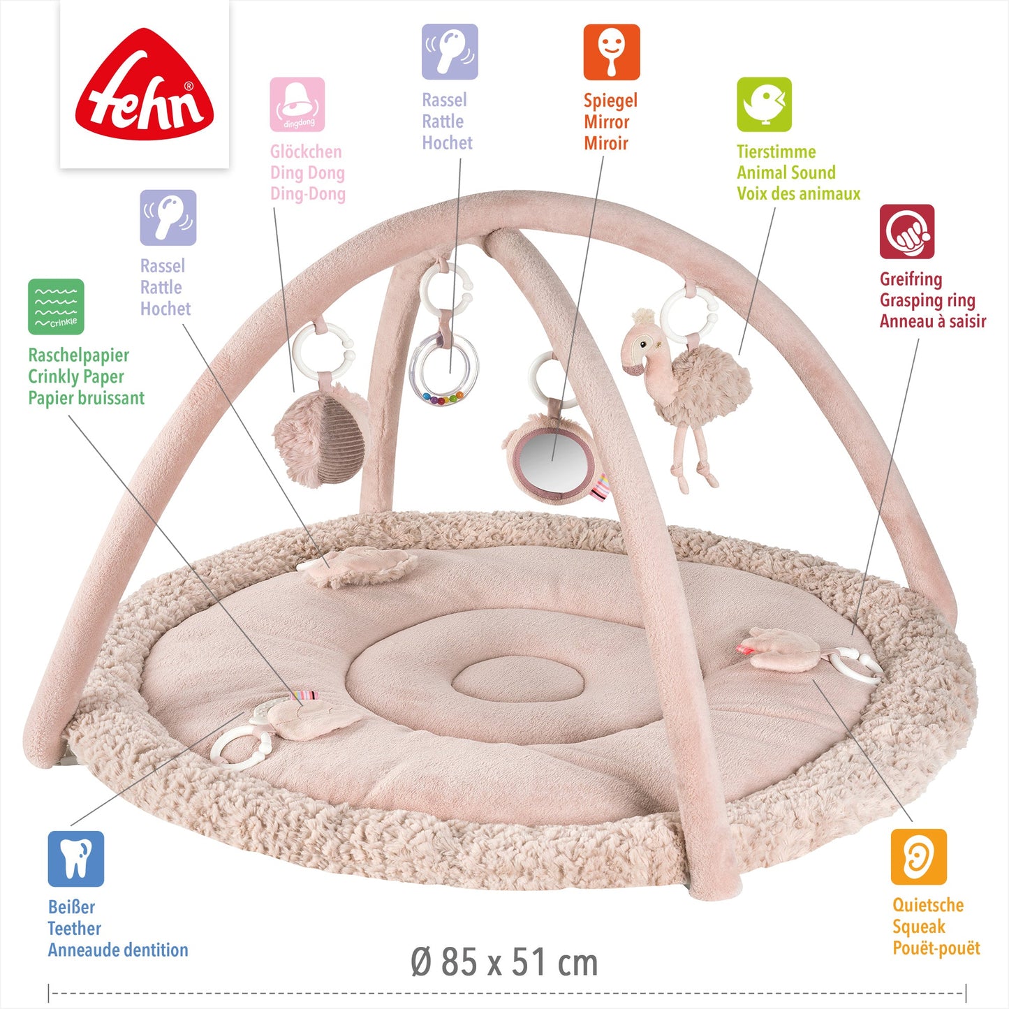 3-D-Activity-Decke Flamingo