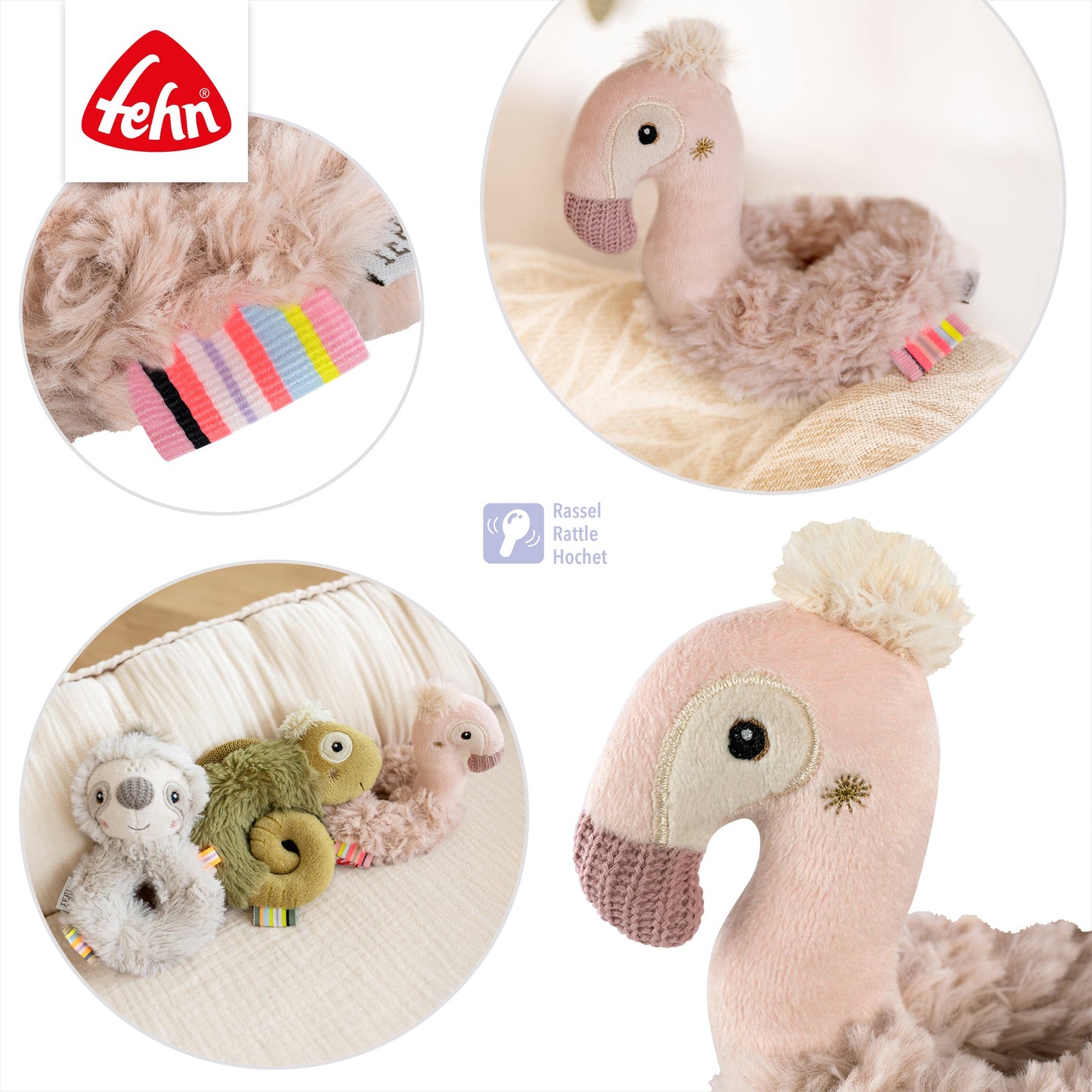 Flamingo Teether Ring
