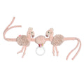 Chaîne de poussette flamant rose – 37 cm