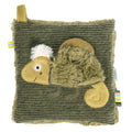 Coussin aux noyaux de cerise caméléon – 16 × 16 cm