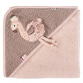 Cape de bain flamant rose – 80 × 80 cm