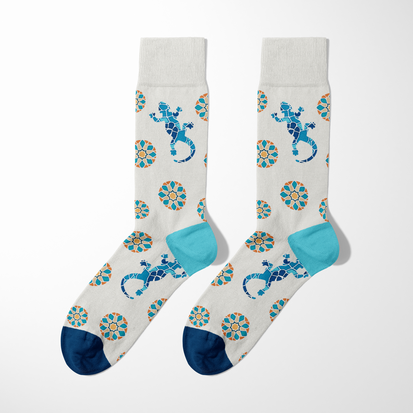 Mosaic Salamander Socks
