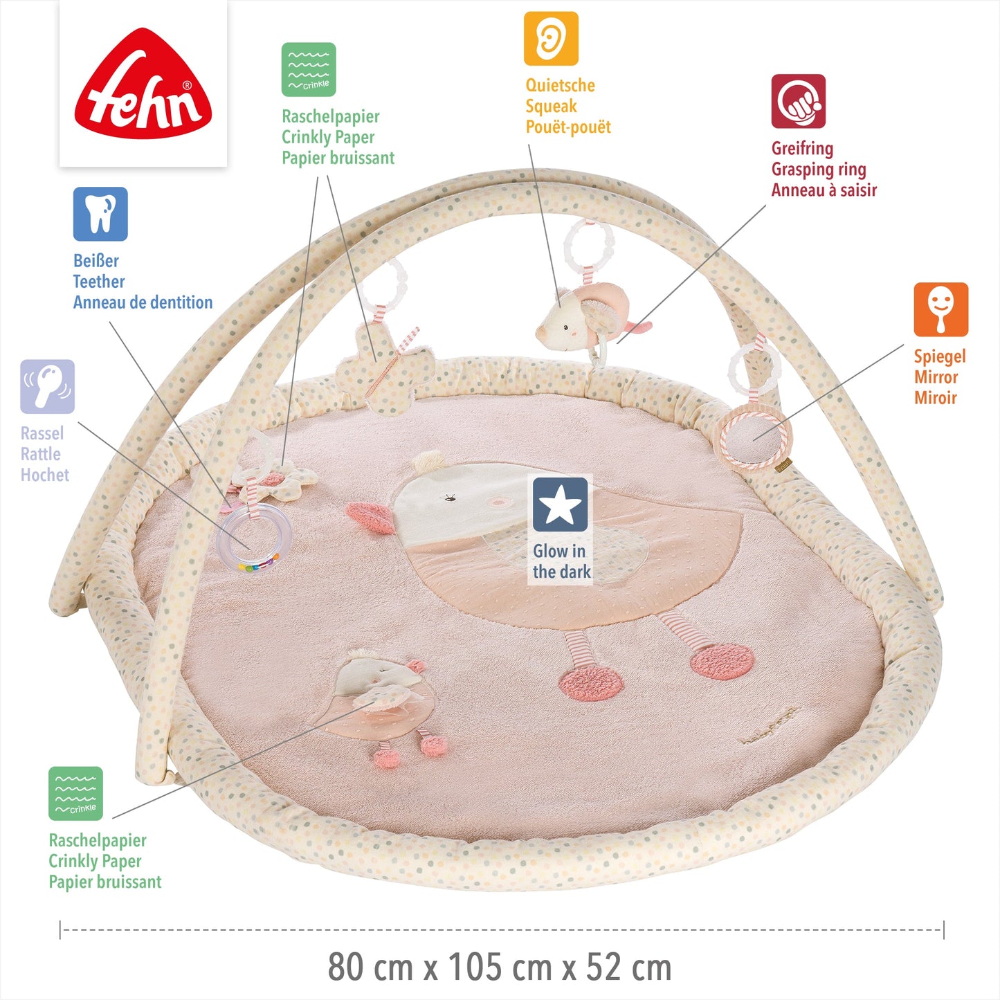 3-D Activity Blanket Bird
