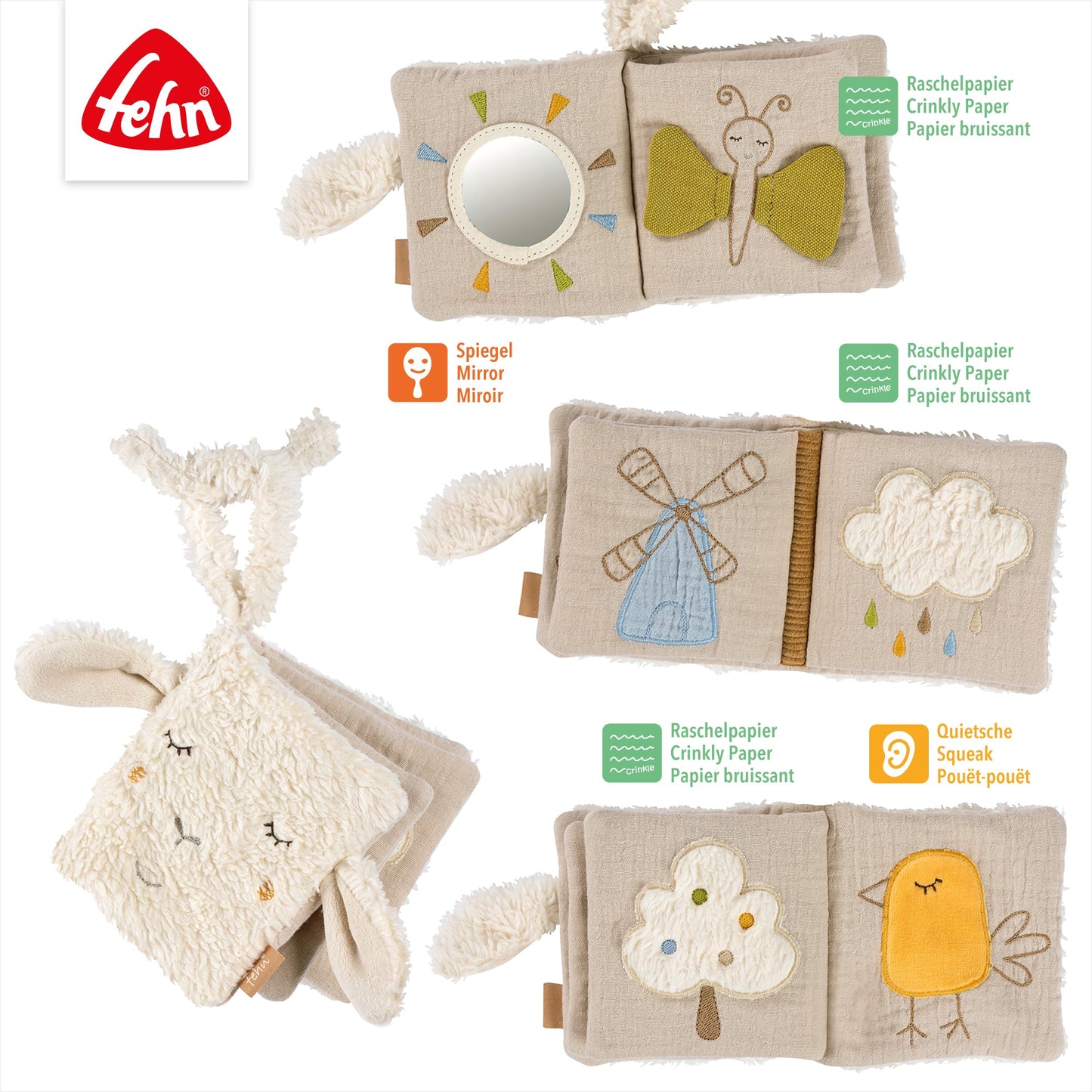 Fabric book sheep
