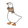 White Duck Scarf Pin