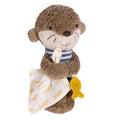 Hochet bâton loutre Theo avec pouet – 16 cm