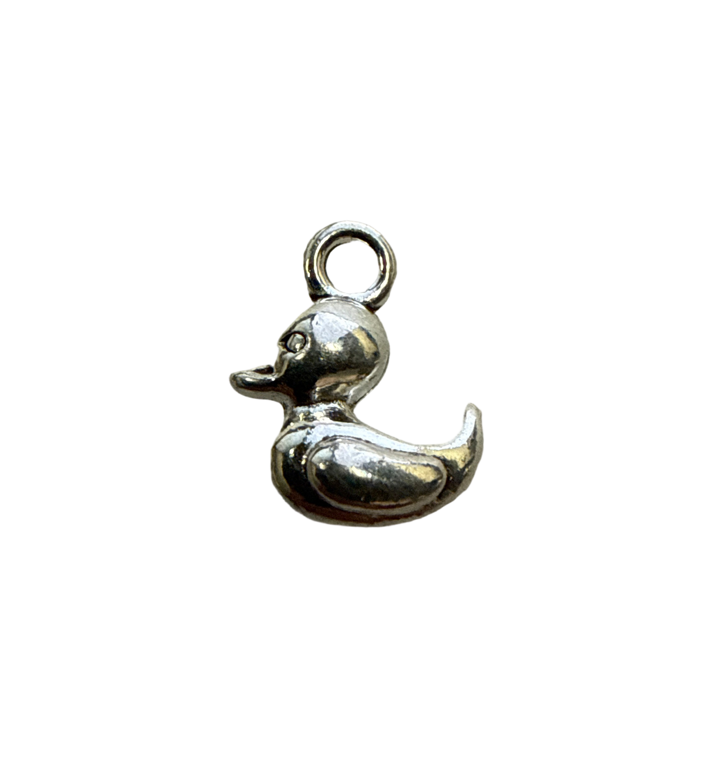 Silver Duck Charm