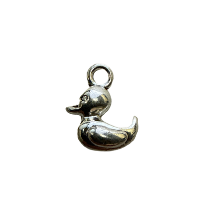 Silver Duck Charm