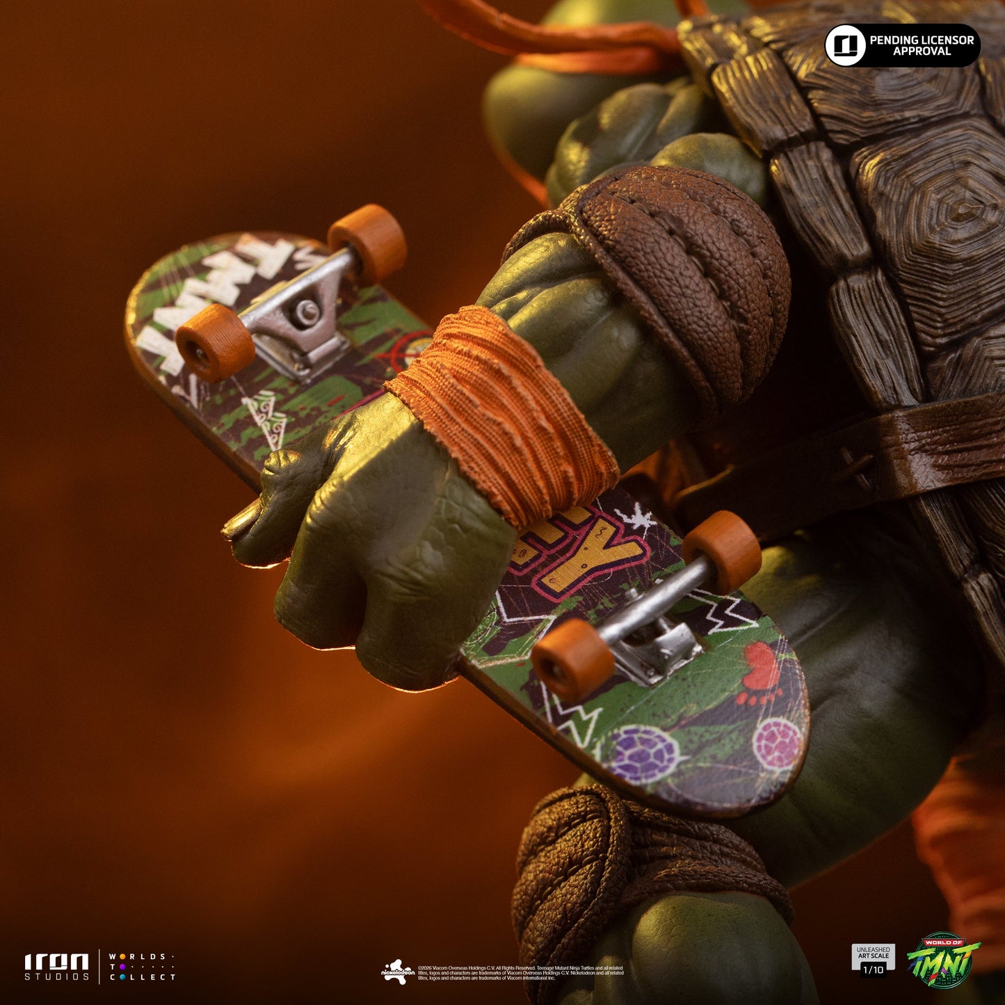 Pre-Order - Michelangelo Unleashed Statue - Teenage Mutant Ninja Turtles - Art Scale 1/10 - Iron Studios