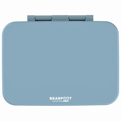 Lunch box with compartments, lightweight & leak-proof - blue