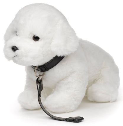 Peluche Chien maltais (avec laisse)