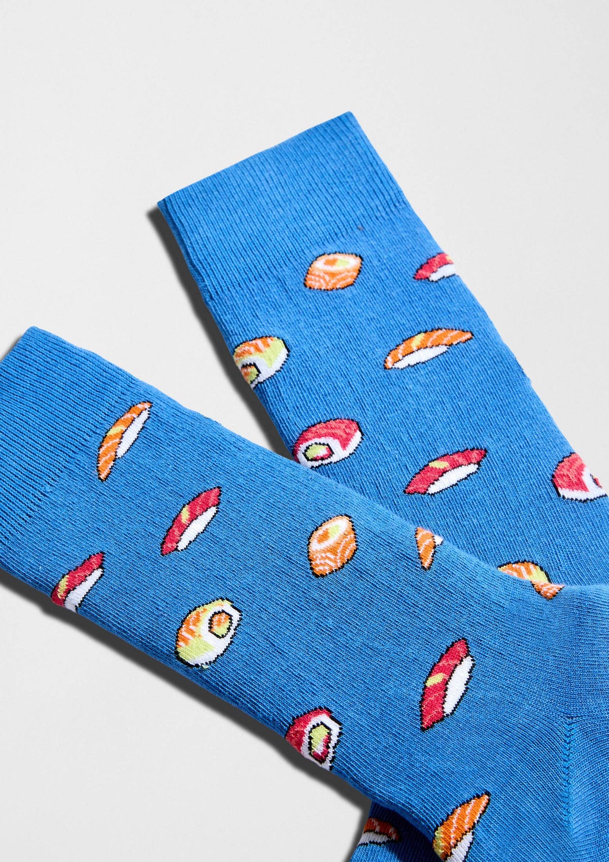 BeJapan Sushi - Chaussettes 100 % coton biologique: Bleu / 36/40