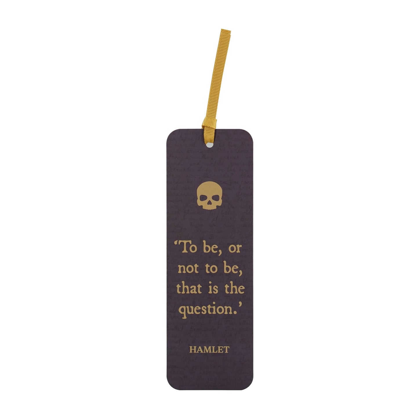 Shakespeare Hamlet paper bookmark